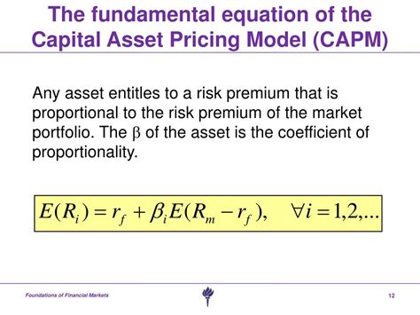 PPT Capital Asset Pricing Model And Arbitrage Theory PowerPoint