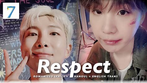 BTS 방탄소년단 Respect ROMANIZED LYRICS HANGUL ENGLISH TRANS RM