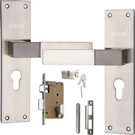 Atom Door Fitting Mortise Handle 8 Inch Iron Material Chrome Satin Cy Wih 51 At Rs 1409set