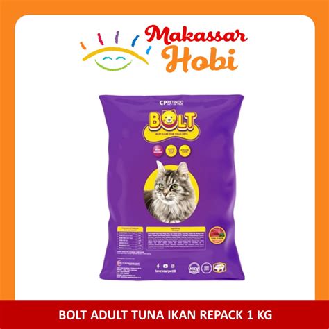 Jual Makanan Kucing Bolt Ikan Repack 1kg 1 Kg Dry Cat Food Kering Murah