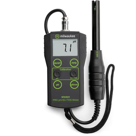 MEDIDOR PORTÁTIL CONDUCTIVIDAD PH TDS MW801 PRO GreenTech Instruments