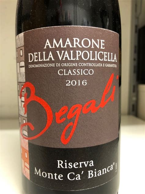 2016 Lorenzo Begali Amarone Della Valpolicella Classico Riserva Monte