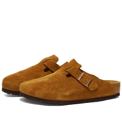 Birkenstock Boston Sfb Mink Suede End Us