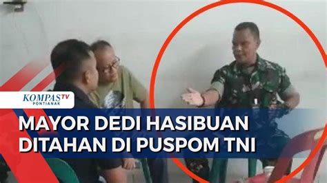 Penggerudukan Polrestabes Medan Oleh Tni Ad Mayor Dedi Ditahan Di