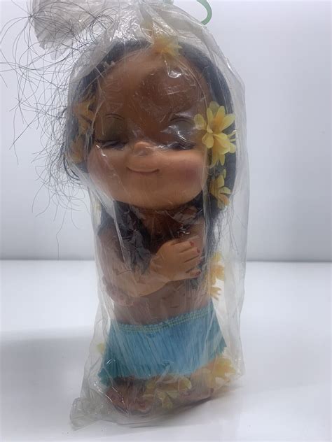 Vintage Hawaiian Hula Girl Doll 9 Souvenir New Old Stock Ebay