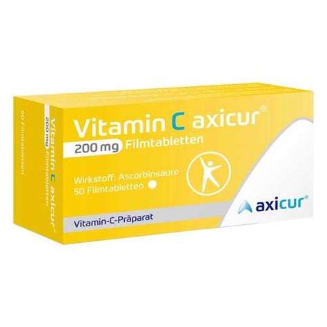 Vitamin C Axicur 200 Mg Filmtabletten 50 St Bei APONEO Kaufen