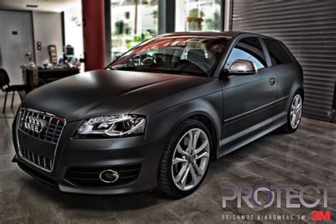 3m Wrap Film Matte Dark Grey Audi A3 Audi Grey Car