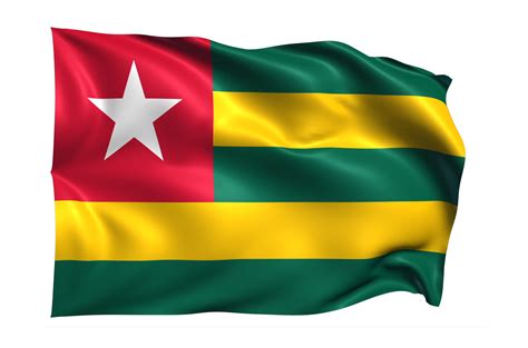 togo agitant le drapeau fond transparent réaliste 15309521 PNG