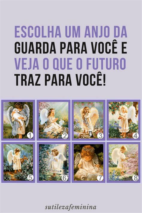 Escolha Um Anjo Da Guarda Para Voc E Veja O Que O Futuro Traz Para Voc