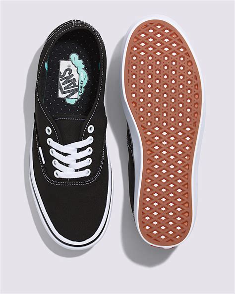 Vans Comfycush Authentic Blacktrue White Shoe