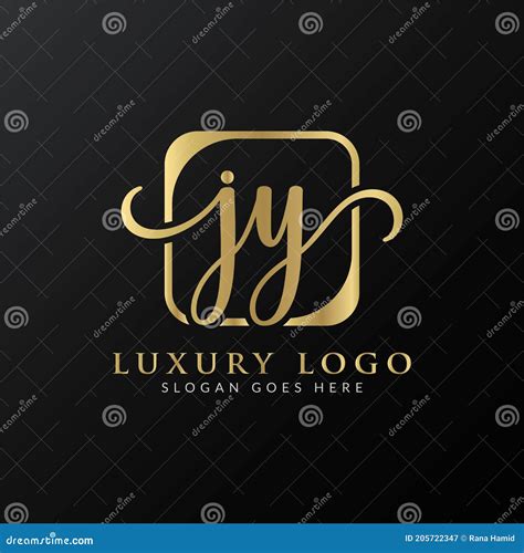 Creative Letter JY Logo Design Vector Template Initial Luxury Letter