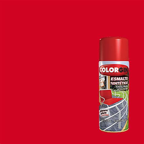 Spray Esmalte Sintet Vermelho Colorgin Couto Materiais