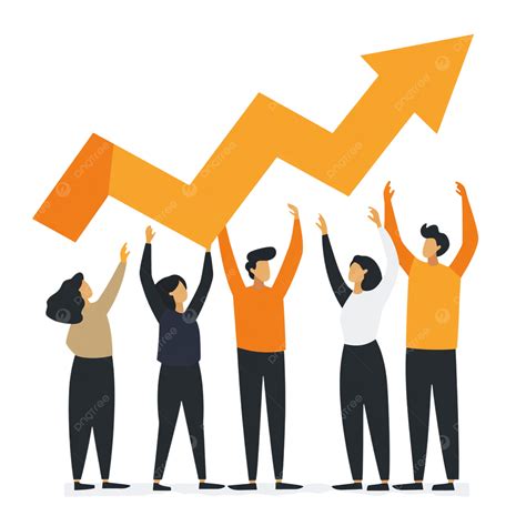 Team Success Collaborative Growth With Rising Graph, Teamwork