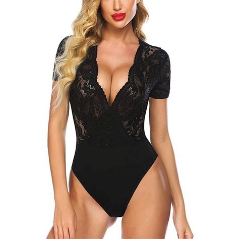 Aukuu Set Corsage Bh Set Für Damen Spitze Dessous Bodysuit Sexy