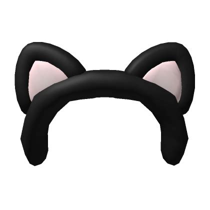 Black Headband Cat Ears Roblox Item Rolimon S