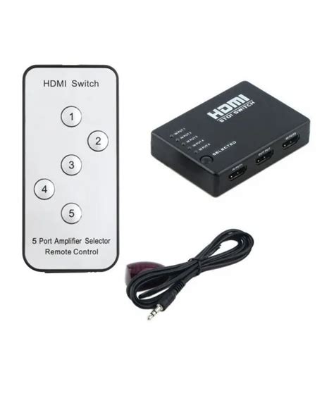 HDMI SWITCH WITH REMOTE CONTROL 5 PORT1408A