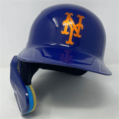 Omar Narvaez 2 Game Used Batting Helmet 1 4 2b Mets Vs Pirates