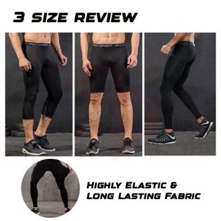 Pro Combat Leggings Tight Pants Men For Gym Running Swimming Seluar