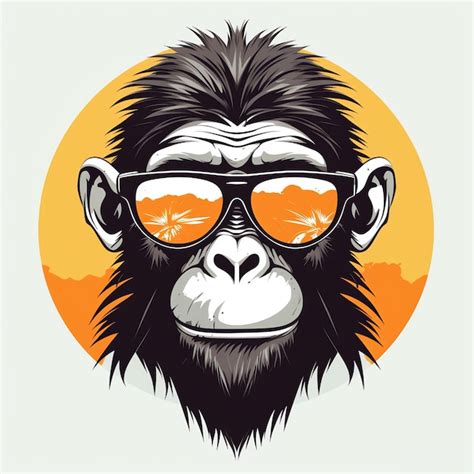 Premium Ai Image A Monkey Wearing Sunglasses