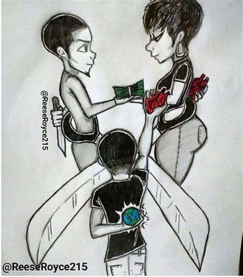 Pin By Caroneisha Dixon On Reeseroyce215 Funny Pictures Relationship Drawings Black Love Art