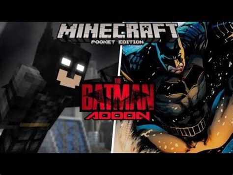 Saiuu Novo Addon Mod De Batman Para Mcpe Youtube