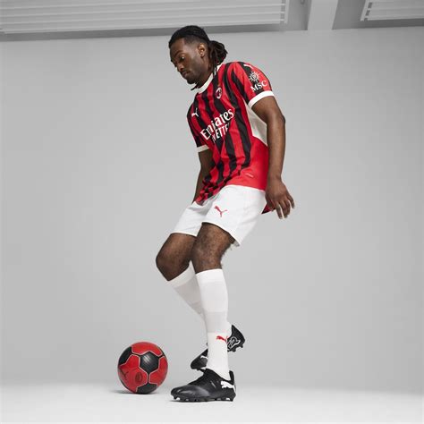 Puma Ac Milan Authentic Home Shirt Adults Red