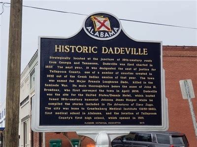 Historic Dadeville - Alabama Historical Markers on Waymarking.com