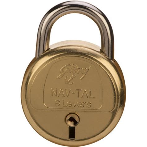 Buy Godrej Padlock Navtal Lever Key Brass Online India Kalanjiam