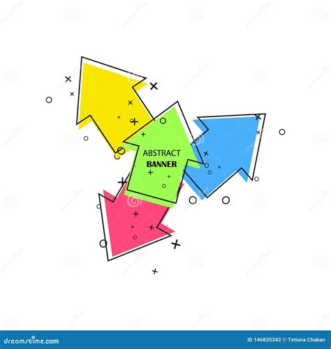 Banderas Geom Tricas Etiquetas Del Promo Formas Geom Tricas Del Vector