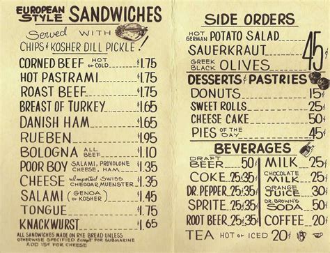 Menu From Jason S Deli