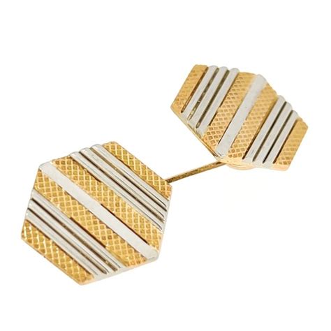 Kt White Gold Yellow Gold Cufflinks Catawiki