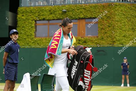 Dejected Jelena Jankovic Leaves Court Following Editorial Stock Photo