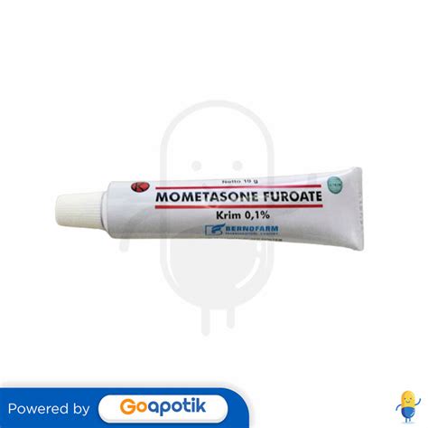 Mometasone Furoate Bernofarm 01 Cream 10 Gram Tube Kegunaan Efek