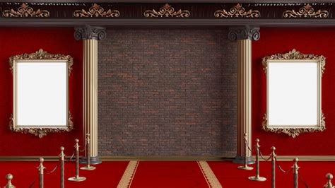 Premium Photo Golden Classical Columns And Wall Background With