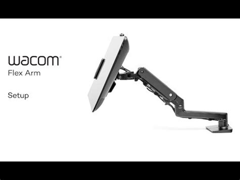 Wacom Cintiq Pro Flex Arm Set Up Youtube