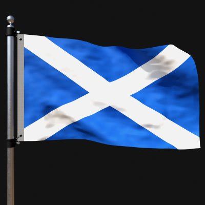 Flag Of Scotland D Model By Ertan Zorlu