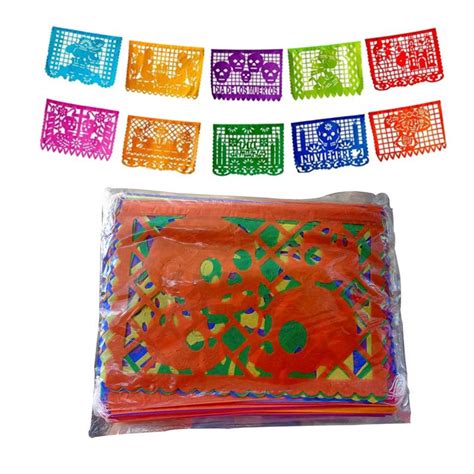 Papel Picado D A De Muertos De Colores