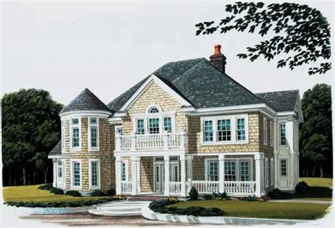 New-england-colonial House Plan - 4 Bedrooms, 3 Bath, 4021 Sq Ft Plan 58-107