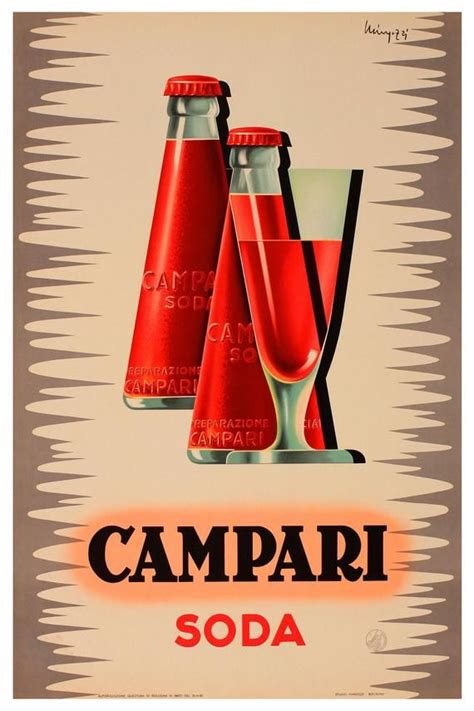 Reprint Of A Vintage Campari Advertising Poster Etsy Campari And