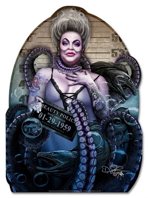 Ursula Arrested By Beauty Police Sea Witch Prisoner Plasma Cut Metal