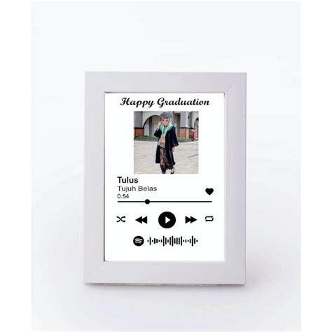 Jual SPOTIFY MUSIC FRAME BINGKAI SPOTIFY BINGKAI FOTO KADO WISUDA