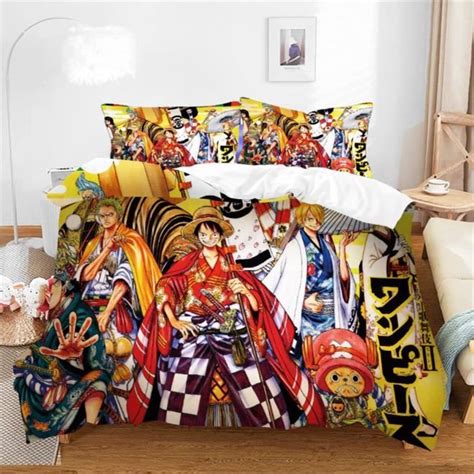 LIWI Housse Couette Luffy Parure De Lit One Piece Housse De Couette