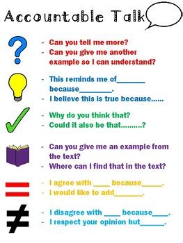 Accountable Talk Stems