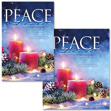 Advent Week 2 Peace Book Of Worship Pkg 100 Bulletin