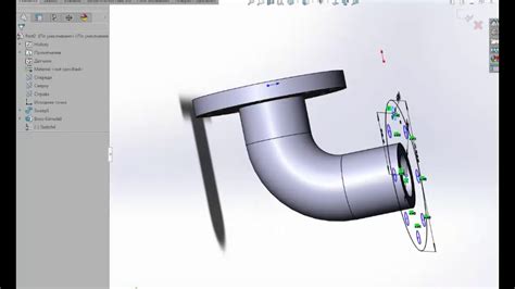 Solidworks Tutorials Creating а Pipe With Flanges Youtube