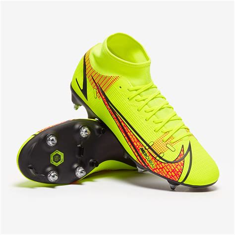 Nike Mercurial Superfly Viii Academy Sg Pro Df Ac Volt Black Bright Crimson Mens Boots