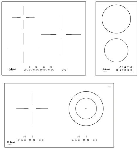 Rubine VULCAN Series ELECTRIC HOB User Manual