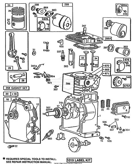 Briggs And Stratton 080202 1879 01 Parts Diagram For Cylinder Crankcase