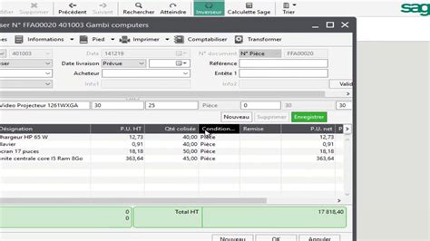 Saisie D Une Facture En Devise Dans Sage Gestion Commerciale YouTube