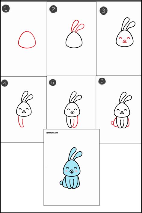 How To Bunny Rabbit Drawing Tutorial